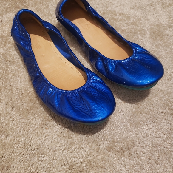 Tieks Shoes - Sapphire Patent Tieks